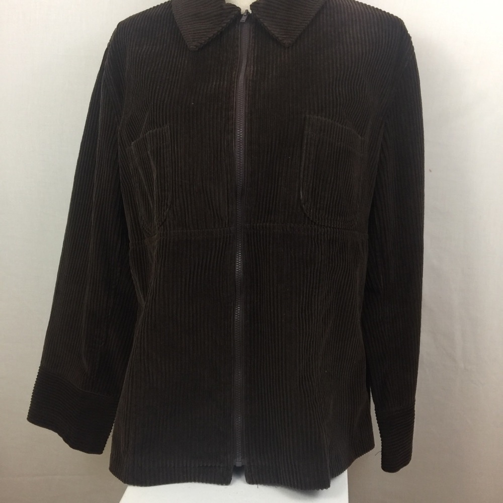 Harve’ benard Cordoroy Shirt Jacket. Brown. Sz M